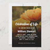 Invitation Funérailles modernes | Célébration de la vie flora (Devant)