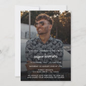 Invitation Funérailles modernes | Photo Célébration de la vie (Devant)