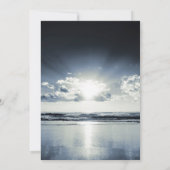 Invitation Funérailles océaniques | Célébration de la vie pho (Dos)