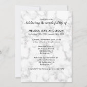 Invitation Funérailles Photo Collag Célébration De La Vie (Dos)