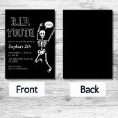 Invitation Funérailles pour ma jeunesse, RIP 20 ans