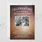 Invitation Funérailles Rustiques | Photo de célébration de la (Devant)