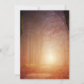 Invitation Funérailles Rustiques | Photo de célébration de la (Dos)