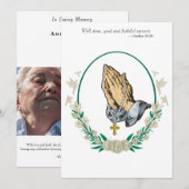 Invitation funéraire (Devant / Derrière)