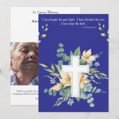 Invitation funéraire (Devant / Derrière)