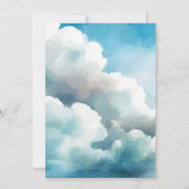 Invitation funéraire bleue, Célébration de la vie (Dos)