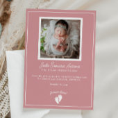 Invitation funéraire commémorative pour bébé Littl