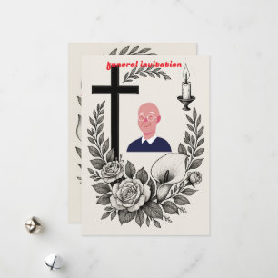 Invitation funéraire religieuse