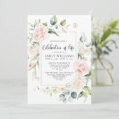 Invitation funéraire rose vif (Debout devant)