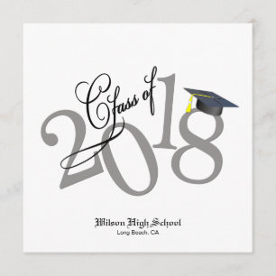 Invitation Funky Class of 2018 Graduation