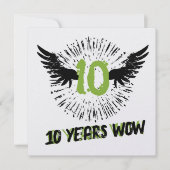 Invitation Funky cool employee anniversary recognition card (Devant)