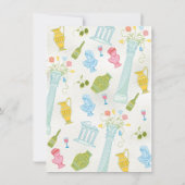 Invitation Funky Draky Groom de mariée italienne sur Mariage  (Dos)