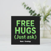 Invitation Funky Free Hugs Posez-Vous Simplement À La Famille (Debout devant)