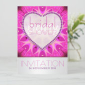 Invitation Funky Fun Rose Chic Fête des mariées (Debout devant)