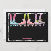 Invitation Funky Girls Roller Sking fête d'anniversaire (Dos)