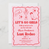 Invitation Funky Go Girls Nashville Bachelorette Party (Devant)