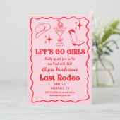 Invitation Funky Go Girls Nashville Bachelorette Party (Debout devant)
