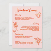 Invitation Funky Hand Drabble Retro Bachelorette Party (Dos)