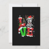 Invitation Funky Irish Wolfhound Dog Tree lumières de Noël Xm (Devant)