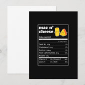 Invitation Funky Mac N'Cheese Nutrition Facts Thanksgiving F (Devant / Derrière)