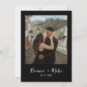 Invitation Funky manuscrit Champagne Tower Couple Douche (Dos)