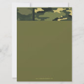 Invitation Funky Party - Dark Green Camouflage militaire (Dos)