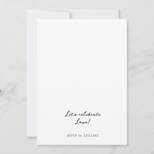 Invitation Funky Retro Champagne Tower Mariage Y2K (Dos)