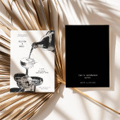 Invitation Funky Retro Champagne Tower Mariage Y2K