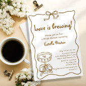 Invitation Funky Retro Love est brasser Martini Fête des mari