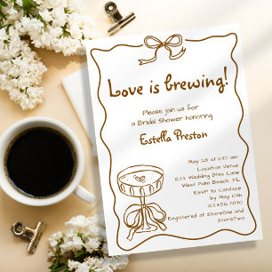 Invitation Funky Retro Love est en train de brasser la Mariée