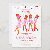 Invitation Funky Rose Aquarelle Nutcracker Ballet Holiday (Devant)