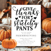 Invitation Funky Stretchy Pants Friendsgiving