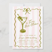 Invitation Funky Tini Bit Ancien Martini fête d'anniversaire  (Devant)
