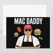 Invitation Funky Trump Fries Fries Fries Mac Daddy (Devant / Derrière)