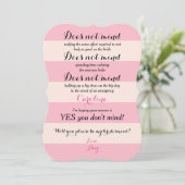 Invitation Funky Will You Be My Bridesmaid Rose and Blush (Debout devant)
