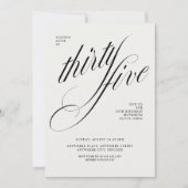 Invitation Funny 35th birthday (Devant)