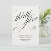 Invitation Funny 35th birthday (Debout devant)