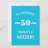 Invitation Funny 50th Birthday Milestone Party Invite (Devant)