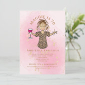 Invitation Funny 70th Blush Gold 70 et Fabulous Birthday (Debout devant)