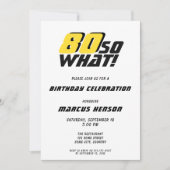 Invitation Funny 80 alors que Citer 80e Anniversaire (Devant)