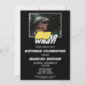 Invitation Funny 80 alors que Citer photo 80e anniversaire (Devant)