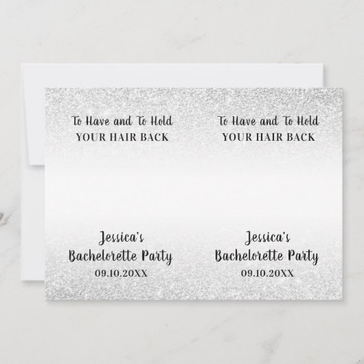 Invitation Funny Bachelorette Party Scrunchie Holder Favorise (Devant)