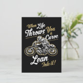 Invitation Funny Biker cite un cadeau de moto sarcastique (Debout devant)