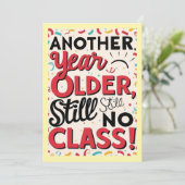 Invitation Funny Birthday Card (Debout devant)