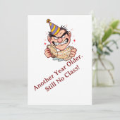 Invitation Funny Birthday Card (Debout devant)
