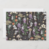 Invitation Funny Black Halloween Ghosts Twins Baby shower (Dos)