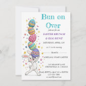 Invitation Funny Bunny Easter BRUNCH & HUNT (Devant)