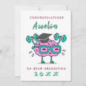 Invitation Funny card Personalized graduation (Devant)
