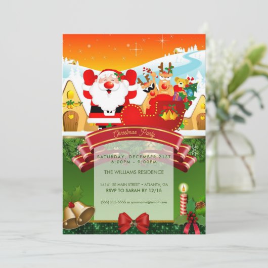 Invitation Funny Cartoon (Debout devant)