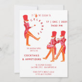 Invitation Funny Casse-noisette orange-rouge (Devant)